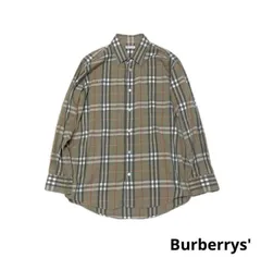 ●Burberrys'・バーバリーズ●ノバチェック長袖シャツ　●90s