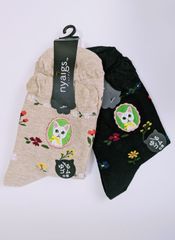 【保護猫支援】ミルクとさんぽソックス　2色セット