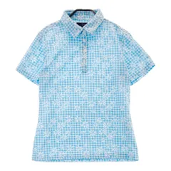 サイズ：L CALLAWAY キャロウェイ  半袖ポロシャツ チェック × 花柄 ブルー系 [240101301074]# ゴルフウェア レディース ストスト