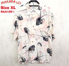 MAKANA LEI アロハシャツ シルク100% US Sサイズ - メルカリ