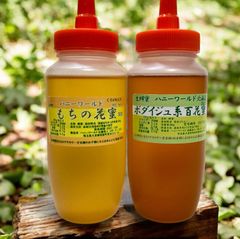 希少　生はちみつ　特選はぜ蜂蜜　ボダイジュ系百花蜜　各600g2本セット 希少 生はちみつ 特選はぜ蜂蜜 ボダイジュ系百花蜜 各600g2本セット