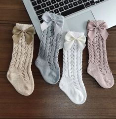 ＊韓国子供服 ＊　リボン かぎ編み レース ソックス ベビー 靴下