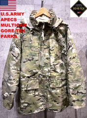 美品 米軍実物 US ARMY APECS マルチカム ゴアテックス パーカー L GORE-TEX 迷彩 カモフラ