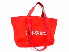 ■新品■未使用■ Off-White オフホワイト ナイロン 2WAY ショルダー トート ハンドバッグ 肩掛けかばん レッド系 AV4231のサムネイル