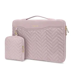 【新着商品】MOSISO 13-14 インチ 360保護 PCケース ラップトップスリーブバッグ 対応機種 MacBook Air/Pro、13-13.3 インチ ノートパソコン、 対応機種 MacBook Pro 14、長方形キルティングバッグ ハンドル 1