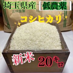 令和4年度　埼玉県産 新米 コシヒカリ20Kg 低農薬