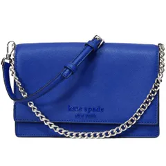 ケイトスペード バッグ katespade サフィアーノレザー キャメロン モノトーン コンバーチブル クロスボディー 3way 斜めがけ ショルダー クラッチ ハンドバッグ ディープアジュール WKRU6430