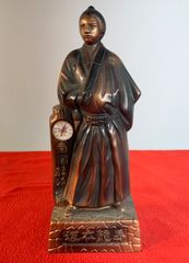 大黒屋光太夫之像 彫刻 オブジェ 木箱付 大黒屋光太夫之像 彫刻 オブジェ 木箱付 - メルカリ