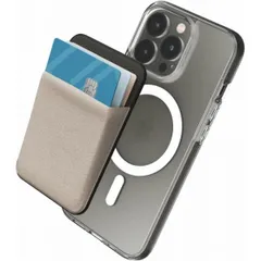 Magsafe 対応 スマホカードケース、滑り止めシリコンパッド Grey