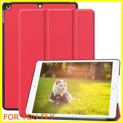 【数量限定】iPad ケース 10.2 第9/8/7世代 (2021/2020/2019年) オートスリープ/ウェイク対応 ipad 第9世代 ケース PUレザー製 薄型 超軽量 傷防止 三つ折スタンド ipad カバー PinLiSheng (レッド)