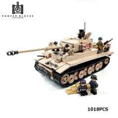 ESシリーズ ドイツ ティーガーⅠ ブロック戦車 1018PCS