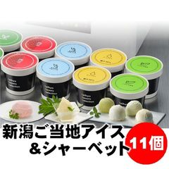 新潟ご当地アイス&シャーベット11個