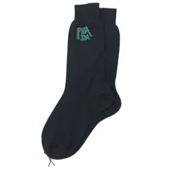 PRADA プラダ 靴下 ソックス ネイビー 紺 25.5cm ロゴ コットン 綿 おしゃれ シンプル 普段使いのサムネイル