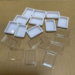 ミニチュア　NO-30  白色　小容器  　　 蓋付き 10枚入れ