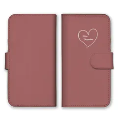 シンプルスマホ5 A001SH ケース 手帳型 スマホケース 携帯ケース 韓国 くすみカラー ハート ピンク パープル グレージュ 大人可愛い 大人女子 シンプル カラー09