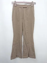 ◇ MURUA ムルーア ウエストゴム スリット フレア スラックス パンツ サイズ1 ブラウン レディース P  【1308240013187】