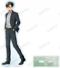 【中古】アクリルスタンド・アクリルパネル リヴァイ(歩み・水彩風ver.) 描き下ろし 特大アクリルスタンド 「進撃の巨人」