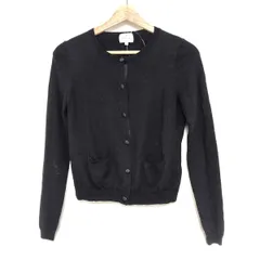 LANVIN en Bleu(ランバンオンブルー) カーディガン サイズ38 M レディース - 黒 長袖