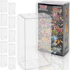 EYESRAIL Boxx Guardian ポケモンカード用 BOX ローダー UVカット 国内製造 コレクション 透明 保管ケース (スリムハーフBOX, 【10個】) [スリムハーフBOX] [【10個】]
