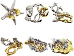 MaT store 知恵の輪セット パズル 暇つぶし 謎解き グッズ 6点セット