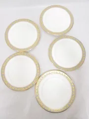 ノリタケ　グランブロシェ　ディナープレート　5客セット　金彩皿 ノリタケ グランブロシェ ディナープレート 5客セット 金彩皿