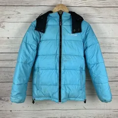 ラスティー/rusty★リバーシブル/ダウンジャケット【レディースM/水色×黒】/着脱可フード◆BA177-A