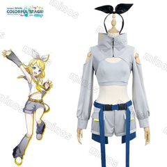新品 鏡音 リン Kagamine Rin コスプレ コスチューム 衣装 プロジェクトセカイ カラフルステージ! feat. 初音ミク Ready Steady 演出服 イ