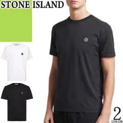 ストーンアイランド STONE ISLAND Tシャツ メンズ 半袖 2025年春夏新作 ロゴ クルーネック 丸首 ブランド 綿100% 大きいサイズ オシャレ 白 ホワイト COTTON JERSEY 2100039 S0013