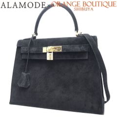HERMES(エルメス) ケリー 28 (外縫い) ハンドバッグ 2WAY ショルダーバッグ 肩掛け ドブリス ブラック黒 ゴールド金具 □J刻印 レディース 40601105894【中古】【アラモード】