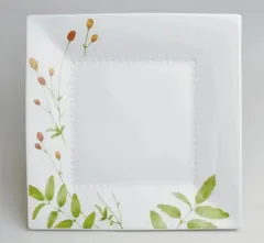 ◾️最終処分超特価◾️《５０％OFF》ノリタケあづまの路２３スクエアプレートわれもこう1890439A ◾️新品.未使用◾️