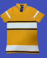 新品ポロラルフローレンカスタムスリムフィット ポロシャツ イエロー　即日発送　送料無料　海外限定　新品　タグ付き