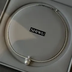 2024新作 クラウン パールネックレス レディース ヴィンテージ風 軽ラグジュアリー 小さな 高級チョーカー