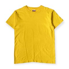 90s USA製 BAYSIDE ベイサイド HEAVY WEIGHT 半袖 Tシャツ M/イエロー メンズ ビンテージ