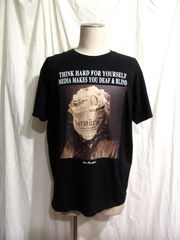 #03B 新品未使用インポートJohn HeartfieldオフィシャルTシャツ ジョン・ハートフィールド アートTシャツ 黒 ブラック ダダイズム フォトコラージュ