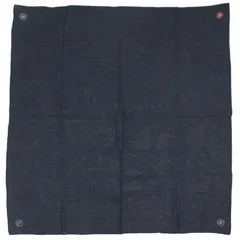 【美品】45R  インディゴパッチワークのストール 45R  冷房対策 美品】45R インディゴパッチワークのストール 45R 冷房対策