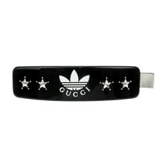 GUCCI アディダス コラボ バレッタ ヘアクリップ ブルー スタッズ 新品箱あり GUCCI グッチ アディダス ヘアピン バレッタ スター