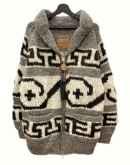 ウィンダンシー WIND AND SEA 22AW COWICHAN KNIT OUTER カウチン ニット アウター ジャケット ジップアップ 灰色 WDS-O-COW-24-Q2-KN-01 ジャケット 総柄 グレー Lサイズ 104MT-883のサムネイル