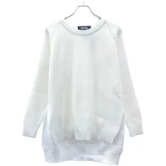 BLACK COMME des GARCONS ブラック コムデギャルソン 21SS アクリルプルオーバーニットセーター 1G-N501 ホワイト Lのサムネイル