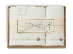 今治謹製 白織タオル フェイス ウォッシュタオルセット 各1枚 SR23020 木箱入 内祝い お祝い 返礼品 贈答 進物 ギフトプレゼント