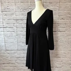 【NATURAL BEAUTY BASIC】ナチュラルビューティーベーシック Vネック ワンピース フォーマル パーティードレス C-7