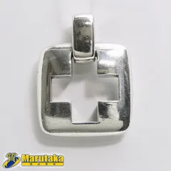 【ティファニー】オープンクロス ペンダントトップ ラージサイズ SV 925 Ag925 スターリングシルバー 逸品質屋 丸高 25k106-4 中古 送料無料 TIFFANY＆Co. Open Cross Pendant Top Large