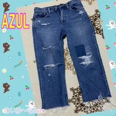 アズール✨ダメージ加工ジーンズ💖【S】