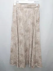 ◇ AZUL BY MOUSSY アズールバイマウジー タイダイ柄風 ロング フレア スカート サイズM ベージュ マルチ レディース P  【1406110008254】のサムネイル