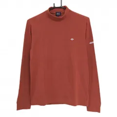 【美品】パーリーゲイツ 長袖ハイネックシャツ ブラウン 袖ロゴ ストレッチ  レディース 2(L) ゴルフウェア PEARLY GATES