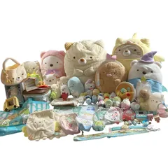 ★ すみっコぐらし グッズ 61点 まとめ商品 ぬいぐるみ、ポーチ、おもちゃ、キーホルダー、巾着袋、バッグ、付箋 など 4.7kg