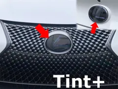 Tint+何度も貼れる レクサスLC エンブレム スモークフィルム(スモーク20％ 前後セット) LC500/LC500h URZ100/GWZ100 lcのサムネイル