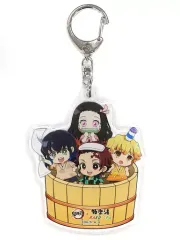 【中古】雑貨 集合(4人) アクリルキーホルダー 「鬼滅の刃×極楽湯・RAKU SPA 休息セヨ! 炭治郎たちの極楽な休日」