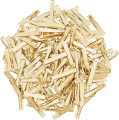 約50個入り ヘアクリップ クリップ 土台 金具 パーツ 髪留め ヘアピン DIY ハンドメイド ヘアアクセサリー デコ素材 大人 業務用 手芸用品(ゴールド約5.5cm s950)