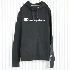古着  長袖　パーカー  チャンピオン 黒 アメカジ 秋 冬