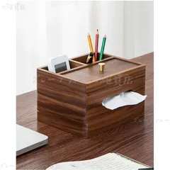 新しい未使用 ティッシュケース 木製 ティッシュカバー ボックスティッシュ ティッシュペーパー 小物入れ ボックス 収納ケース 卓上 収納 